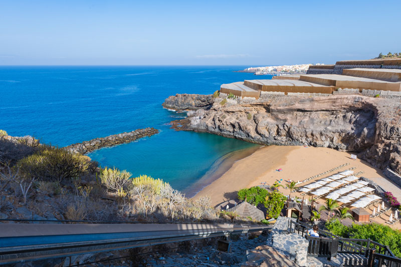 Incredibly beautiful Abama Beach.Tenerife. Canary Islands. Spain